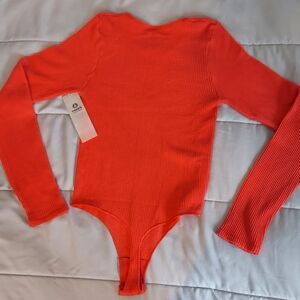 Mono B Ribbed Womens Bodysuit Size Medium NWT